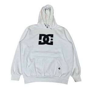 DC Shoes Pullover Hoodie Spellout Men's Large Skate Surf y2k Streetwear